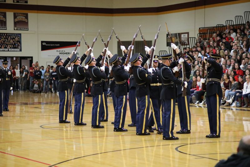 US Army drill team