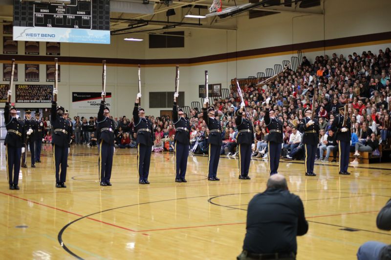 US Army drill team